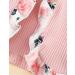 Puseky Toddler Baby Girls Floral Print Dress and Cardigan Set | Sleeveless Outfit for Baby Girl | 2Pcs Set | 2-3 Years | Pink - Buy Online on GoSupps.com