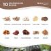 NutraCreek 10-Mushroom Complex Supplement with Cordyceps, Reishi, Shiitake, Maitake, and Lions Mane | Mind and Body Support | 60 Capsules - Buy Online on GoSupps.com
