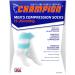 Buy Champion Men's Compression Socks 15-20 mmHg - Athletic Fit Crew Length Black Large | Cushioned Mid-Calf Sports Socks for Enhanced Performance - Buy Online on GoSupps.com