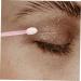 BELLIFFY 100pcs Eye Shadow Stick Girl Eyeshadow Makeup Brush Dual Side Eyeshadow Brushes Pink Rubber Cotton 6.20X0.50X0.50CM Pink - Buy Online on GoSupps.com