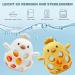 Farout Silicone Baby Bassinet Chicken BPA-Free Bite Ring | Cooling Tooth Aid & Montessori Rattle for Sensory Development | Baby Chewing Toy - Blue - Buy Online on GoSupps.com