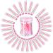 30 Pieces Disposable Eyebrow Brushes with Tubes Mascara Wand Tube Brushes Eyelash Mascara Brushes Diamond Eyelash Tubes with Transparent Cylinder Packaging for Women Girls Makeup (Pink)