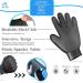 SSRIVER Petement Fur Care Glove - Gentle Depilation & Massage for Dogs Cats & Horses - Blue Mitt for Short & Long Fur - Buy Online on GoSupps.com