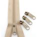 Leekayer 5 Beige Nylon Coil Zippers - 10 Yards Bulk with 25 Sliders for DIY Sewing Craft - Beige - Buy Online on GoSupps.com