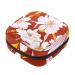 Guantierendiy Sanitary Napkin Storage Bag Portable Period Bag for Women Teen Girls White Pink Peony Flower Menstrual Cup Pouch Nursing Pad Holder (Multicolor) Color 4