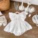 imKutie Baby Girl Romper - Lace Embroidered Ruffle Princess Dress for 1st Birthday Cake Smash Outfit, 6-12 Months - Buy Online on GoSupps.com