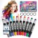 Magicat Premium Haircover for Girls Set I 10 Colors & 5 Hair tie I washable & non -toxic I ideal for creativity & fun I hair ceride for children I checking angel institute grade 1.2