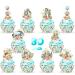 80 Pcs Winnie Cupcake Toppers and Wrappers 10 Designs Classic Baby Shower Decorations Cake Decor Birthday Party Supplies for Kids