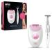 Braun Silk- pil 3 epilator for women for hair removal massage attachment bikini trimmer 3-321 pink/white