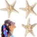 4 Pieces Starfish Hair Clip Mermaid Crown Mermaid Hair Accessories Mermaid Hair Clips Resin Sea Star Hairpins Pretty Beach Hairpin Hair Barrettes Mermaid Accessories for Women Girls(Starfish)