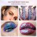 Buy Mermaid Body Glitter Gel - 4 Bottle Festival Face & Hair Glitzer | Self-Adhesive Sparkle Stones for Makeup & Masquerade - Buy Online on GoSupps.com