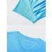 MAGCOMSEN Women's Short Sleeve V-Neck T-Shirt UPF 50+ Sun Protection Waterfall Blue XL - Buy Online on GoSupps.com