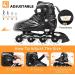TANOSHII Inline Skates | Light Up Wheels | 4 Size Adjustable Roller Blades for New Skaters | Women Men Boys Girls | Large-Youth&Adult (4.5-7.5US) - Buy Online on GoSupps.com
