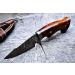BigCat Handmade Damascus Hunting Knife with Sheath - 10' Fixed Blade Walnut Handle | EDC Survival Knife for Men - Buy Online on GoSupps.com