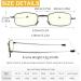 Folding Blue Light Blocking Reading Glasses - Soft Nose Pad Portable Thin Readers 3 Pack with Hard Case - Black Gunmetal Blue +1.75 Magnification - Buy Online on GoSupps.com