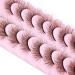 Geeneiya Brown 5D Volume Strip False Eyelashes - Natural Wispy Mink Lashes for Cat Eye Look - Fluffy 15mm Pack - Best Fake Lashes - Buy Online on GoSupps.com