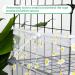 Adjustable Nylon Mesh Bird Cage Cover - White X-Large Daisy Design | Seed & Feather Catcher for Parrot, Parakeet, Macaw | Round/Square Cage Skirt Guard - Buy Online on GoSupps.com