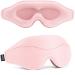 Sleep Mask - Total Blackout 3D Sleeping Mask Super Lightweight & Silky Soft Eye Mask for Sleeping Fully Adjustable Fit for Home Office Traveling Meditation Yoga Pink