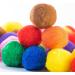 Adeweave 1.5 Inch 100 Pom Poms - Multicolor Soft and Fluffy Craft Pompoms in Assorted Colors - Buy Online on GoSupps.com