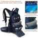 NEVO RHINO Insulated Hydration Backpack with 3L Water Bladder - Ideal for Hiking, Cycling, Running, Camping - Blue - Buy Online on GoSupps.com