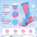 Lymaha Kids Ski Socks - Thick Reinforced Knee Socks for Boys & Girls Winter Sports 9-10 Years - Perfect for Skiing & Snowboarding Pink - Buy Online on GoSupps.com