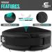 Sawan Weight Lifting Belt for Men & Women - Ultimate Fitness & Bodybuilding Support | Strength Training Powerlifting Gym | Adjustable Black Design - Buy Online on GoSupps.com