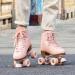 Tuosamtin Pink Roller Skates for Women/Youth - Height Adjustable, Retro Quad Skates for Indoor/Outdoor Fun - Buy Online on GoSupps.com