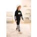 Borlai Baby Boy Dinosaur Hoodie Sweatshirt with Camo Pants Set | 18-24 Months | Black - Buy Online on GoSupps.com