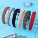 Velvet Padded Headbands for Women - 6Pcs Set, Girls Teens Fashion Headwear - Solid Colors, One Size - Buy Online on GoSupps.com