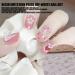 Pearl Nail Charms 200 Pcs Pearls Nail Art Charms 3D Love Heart Star Flower Bow Nail Art Decorations for Nail Art Design DIY Crafting (Beige) - Buy Online on GoSupps.com