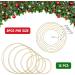 Outuxed Dream Catcher Rings - 12pcs Copper Metal Hoops for Crafts - Macrame Creations Supplies - 6 Sizes - Buy Online on GoSupps.com