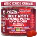 Nitro Rush Nitric Oxide Gummies Beet Root Cayenne Pepper Pomegranate Vitamin C Hawthorn Nattokinase Blueberry Hibiscus Coenzyme Q10 Algae Ashwagandha Root Grape Olive Garlic 60 Count by Clean Nutra