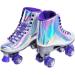 JajaHoho Women's Holographic High Top Roller Skates - Silver - US 9 - Buy Online on GoSupps.com