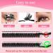Poiuyoiu 80D Fluffy D-Curl Cluster False Eyelashes Reusable Mixed Length Extensions (8-16mm) for Beginners Shop Internationally - Buy Online on GoSupps.com