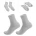 Lurrose Men's Moisturizing Cotton Gel Socks - Foot Repair & Care Treatment for Dry Cracked Skin - 2 Pack Light Gray - Buy Online on GoSupps.com
