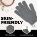 Migliore Wear Exfoliating Gloves - 2 SIZES Body Scrub Gloves - Skin Exfoliator Shower Gloves - Microfibre Bath Scrub - Island Gray - 1 Pair - Buy Online on GoSupps.com