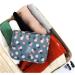 Women's Waterproof Travel Hanging Toiletry Bag - Blue Flower Makeup Organizer - Buy Online on GoSupps.com
