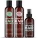 Moerie Mineral Shampoo and Conditioner Plus Hair Growth Spray Set Ultimate Hair Care Pack For Longer Thicker Fuller Hair - Volumizing Hair Care Products Paraben & Silicone Free - 3 Products