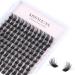 Cluster Lashes Extensions 144Pcs Individual Cluster Lashes D Curl 13mm Wide Stem Cluster Eyelashes Soft Natural False Eyelashes Cluster DIY Eyelash Extension At Home (13mm 13mm 144P D Curl) 1 count (Pack of 1) 13mm 144P D Curl