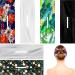 6 Pieces Hair Bun Maker Deft Bun Lazy Hair Curler Bun Maker for Hair French Bow Twist Bun Summer Headband Print Hairpin Flexible Hair Bun Multicolor Accessories for Women Girls (Solid Colors, Plant)