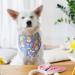 Easter Dog Cat Headband Bandana Set - Holiday Bib with Easter Eggs and Cute Bunny Costume for Pets (One Size) - Buy Online on GoSupps.com
