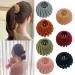 Velvet Fashion Hair Clips Expandable Pony Tail Holders Hair Ties Hair Clip Ponytail Hairpin Curling Iron Bun Maker Hair Styling Tool Claw Hair Clips For Woman Girls Hair Accessories (7 colors velvet) 7 colors velvet 7 Count (Pack of 1)