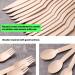 Disposable Biodegradable Wooden Knives and Forks Wooden Spoons Forks Knives Cutlery Western Food Desserts Fruit Forks 10 Packs Individually Packaged Picnic Camping Party - Buy Online on GoSupps.com