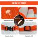 Femax Dog Harness & Linen Set - Soft Mesh Padded Dishes for Puppies & Cats Reflective Adjustable Breathable Vest for Walking & Training (Breast 30-34 cm) - Orange - Buy Online on GoSupps.com