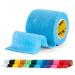 SPORTTAPE Self-Adhesive Football Sock Tape | 5cm x 4.5m - Sky Blue | Cohesive Bandage Sock Wrap Shin Pad Tape | Goalkeeper Wrist Tape & Football Ankle Tape | Pet & Vet Wrap for Dogs - Single Roll Sky Blue 5x450 cm (Pack of 1)