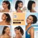NICENEEDED 6Inch Curly Drawstring Ponytail Afro Fluffy Kinky Synthetic Ponytails Extensions for Black Women Loose Wave Natural Black Short Mini Hair Buns Wig Hair Extensions for Daily Use - Buy Online on GoSupps.com