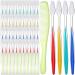 200 Pcs Bulk Disposable Toothbrushes and Comb for Homeless Individually Wrapped Toothbrushes Soft Bristle Manual Toothbrushes Travel Hair Combs for Adults Kid Hotel Shelter Nursing Home Charity Church