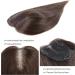 Women's 10 Inch Human Hair Clip-in Topper - Medium Brown (4#) Swiss Base Wiglet for Thinning Hair - Buy Online on GoSupps.com