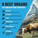 Grass Fed Beef Organ Supplement for Men - Male Optimization Pills - 6 Vital Beef Organs to Drive Prostate Health & Peak Performance Made in USA 90 Capsules 90 Count - Buy Online on GoSupps.com