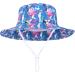 LANGZHEN Baby Girls Beach Sun Hat with Chin Strap - Navy Flamingo, 6-12 Months - Buy Online on GoSupps.com